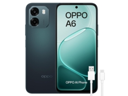 Smartphone OPPO A6 6gb+256gb Negro, Cámara 50 Mp, Batería 6550 Mah
