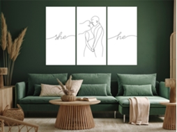 Quadro ARTGEIST Love Triptych (3 Parts) (120x80)