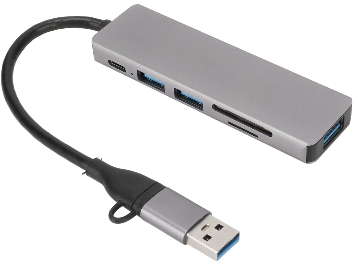 Hub Usb 3.0 6 Em 1 Com Chipset Avançado, Estação De Acoplamento Para