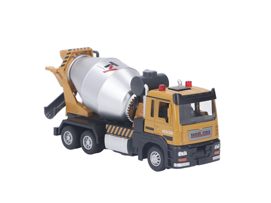 Primerox brinquedo Caminhão Misturador de Cimento 1:32 Liga Rotação 360° com Areia simulação Pedra