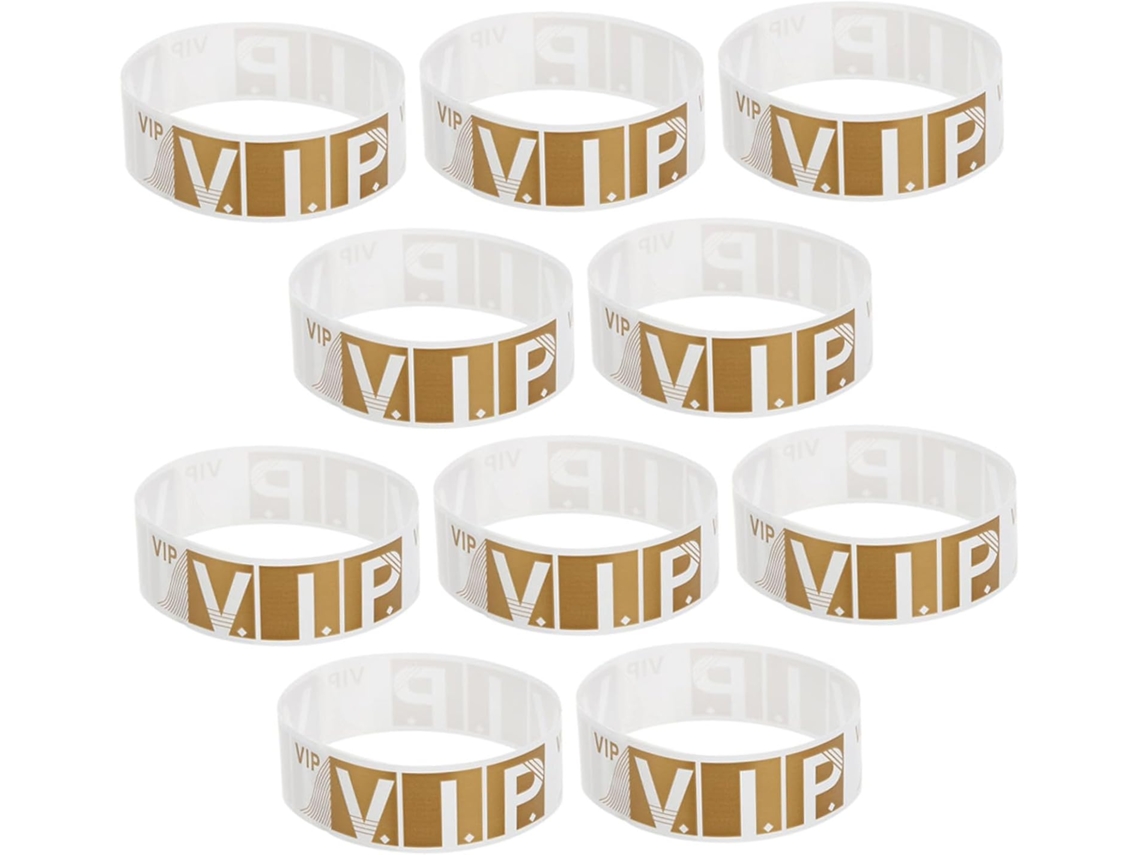 100-pulseiras De Papel Sintético Para Eventos, Pulseiras Vip Impermeáveis Para Festivais E Shows, Entrada, 100-unidades
