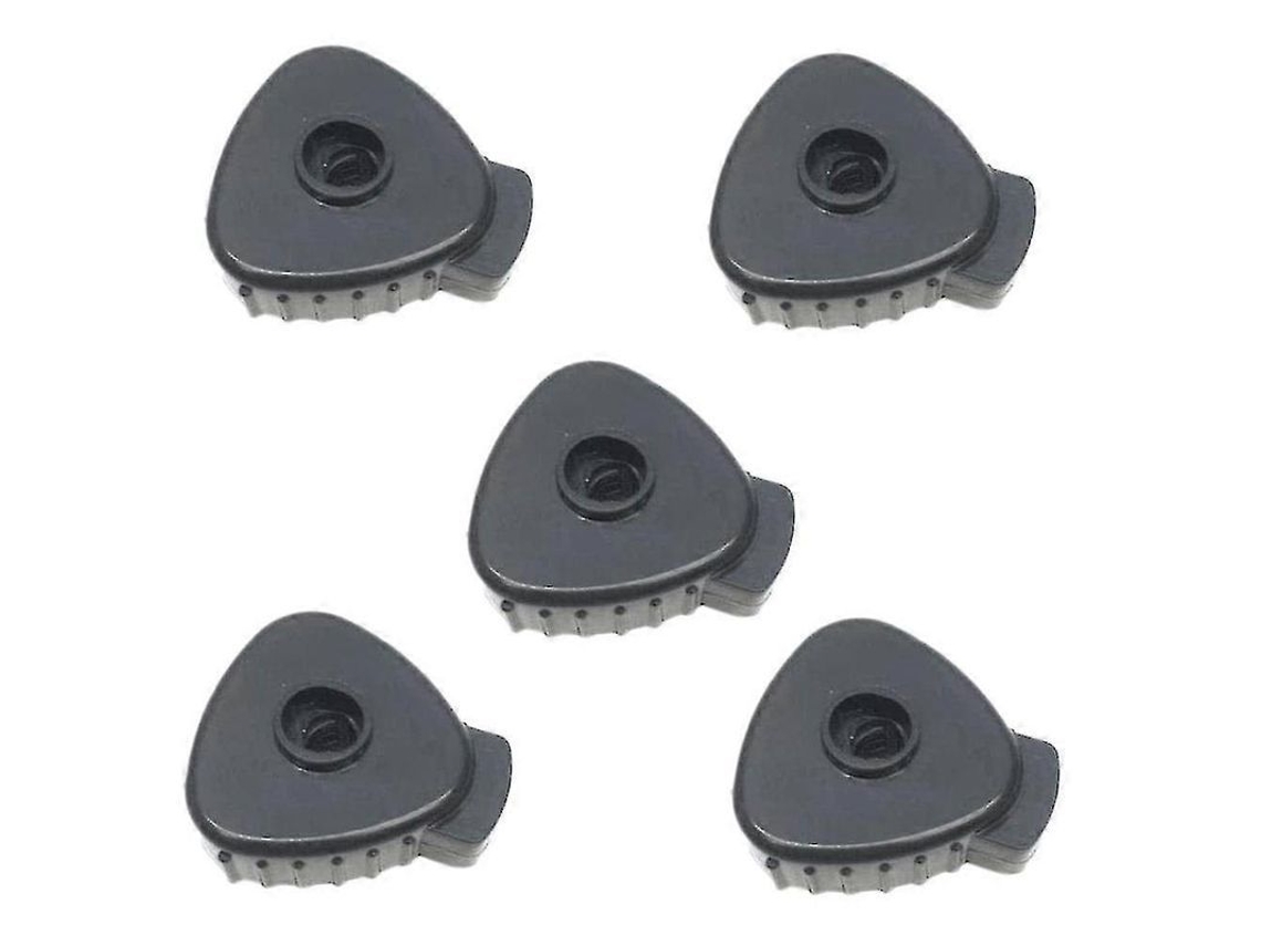 5 Porcas De Prato Quick-fit, Peças De Reposição Para Percussão, Ajustáveis, Compatíveis Com Kit De Bateria 6-8mm Negro