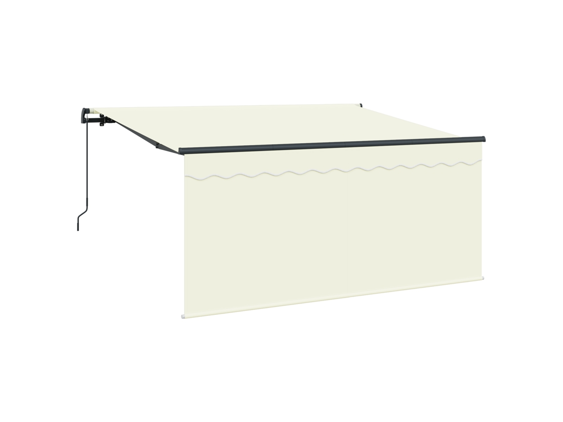 Sombra Retrátil Vidaxl Creme Tecido (300x200 Cm)