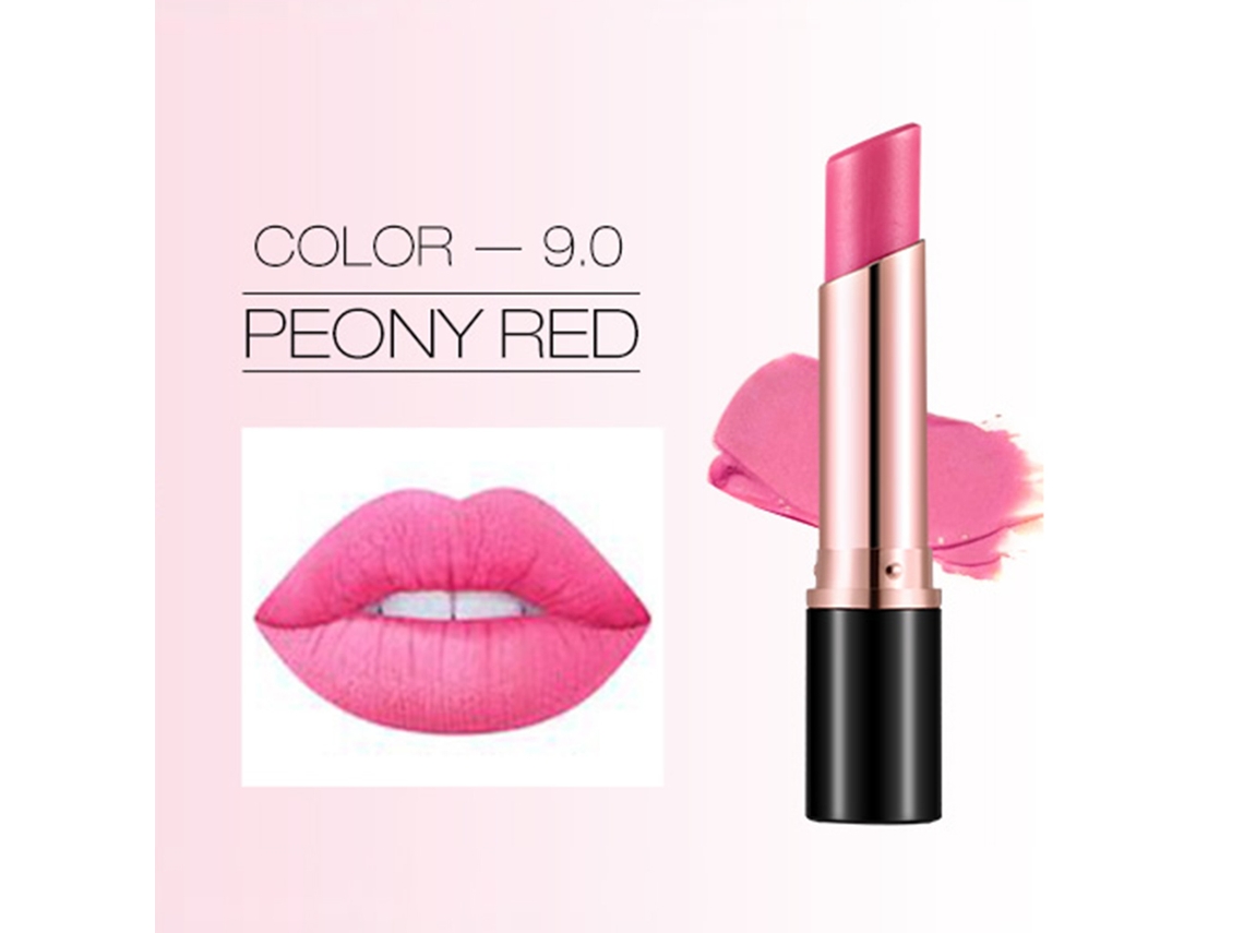 Bálsamo Labial Cremoso Mate De Longa Duração Hidratante Glossy (9.0 Peony Red)