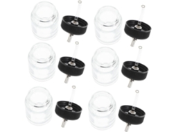 De 10 Frascos De Vidro Para Tinta Aerográfica, Dispensadores E Organizadores
