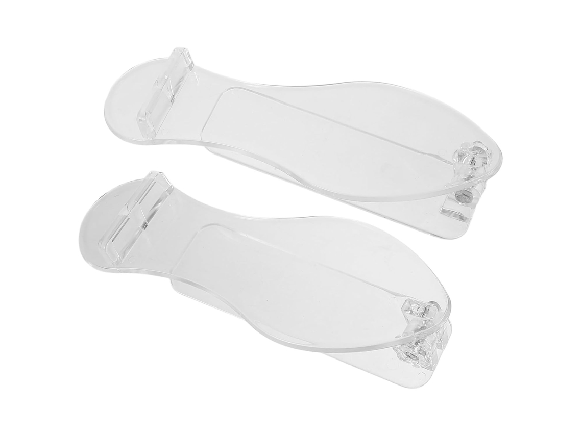 Vitrine Transparente De 2 Peças Com Suporte De Plástico (par)