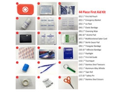 Kit Primeiros Socorros 44 Peças para Casa Carro Office Camping