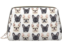 Nécessaire de Maquiagem com Estampa Bulldog Francês S/MARCA