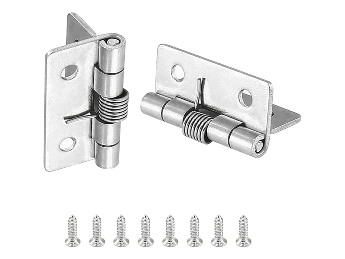 2 Dobradiças De Mola Com Fechamento Automático, 5 Cm, Em Aço Inoxidável 304