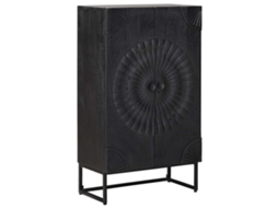 Vidaxl Buffê Preto 55 X 30 X 95 Cm