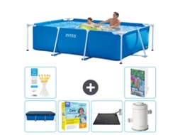 Piscina com Estrutura Retangular 260x160x65 Cm 5 peças S103 INTEX