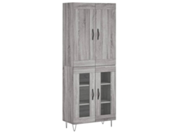 Aparadores 3pcs MAISON EXCLUSIVE em Madeira Cinzento Cimento