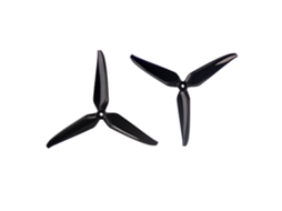 Hélice Gemfan 7140 de 7,1 Polegadas com 3 Pás em Fibra de Vidro e Nylon para Drones de Corrida Fpv 8 Pares 2 Pares/ 4 Pares/ 8 Pares MDUG (preta)
