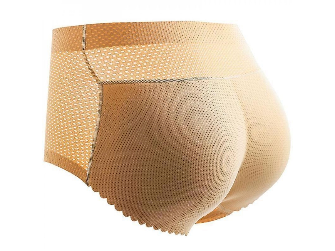 2026-calzoncillos De Mujer Con Relleno Levanta Glúteos Suave Falso Culo Invisible Control Lencería Interior S Bege