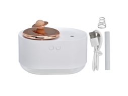 Laxiscreed Umidificador Portátil Usb Silencioso Com Luz Noturna E Planeta Rotativo Para Ambientes Em Casa