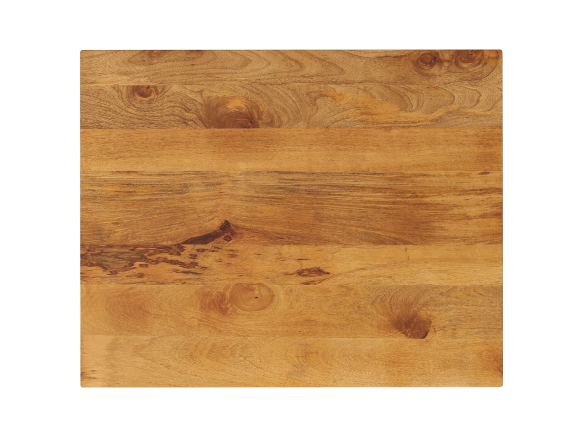 Vidaxl Tampo De Mesa Retangular 90x80x3,8 Cm Mangueira Maciça