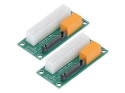 Iniciador De Sincronização De Fonte De Alimentação Dupla Adaptador Dual Psu 24 Pinos Sata Para Minerador Btc