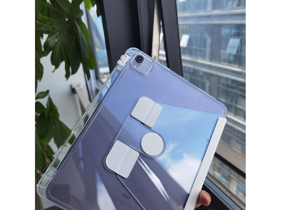 Capa Elegante Para Ipad Air 2 9,7 Polegadas Branca Giratória Aquaforge