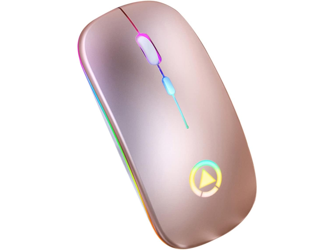 Mouse Inteligente Sem Fio Silencioso Com Dpi Ajustável, Design Moderno, Recarregável Via Usb, Ilumin Gokoco