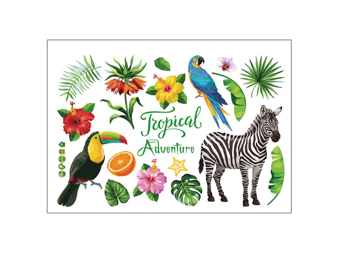 Adesivos Parede Chão Floresta Tropical LAXISCREED