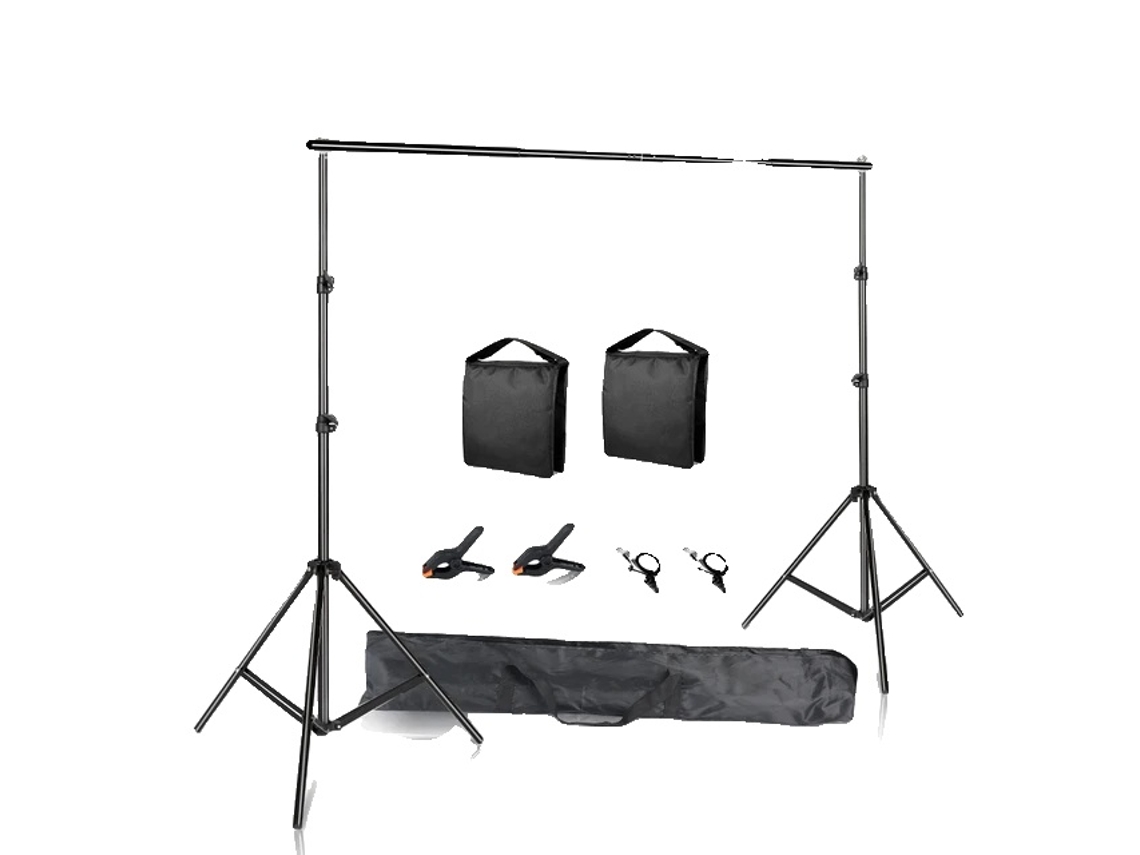 Suporte De Fundo Para Estúdio De Fotografia, Altura Ajustável, Bolsa De Transporte Portátil,2mx2m,novo Saco De Areia Flexível