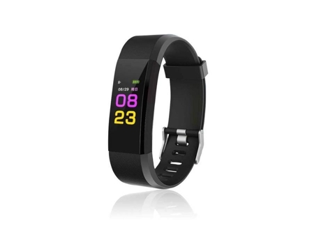 Preto Multifuncional Rastreador Pulseira De Fitness Inteligente Monitor De Freqüência Cardíaca Pulseira De Relógio De Fitness Shlk