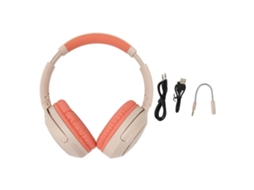Fone Bluetooth com microfone externo, suporte para cartão de memória, modo line-in CHABERLU