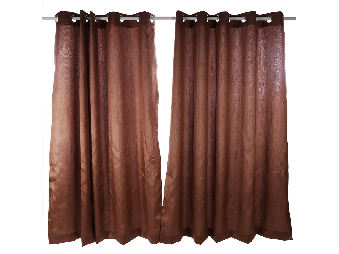 Cortinas De Fio De Nó De Bambu Laxiscreed, Tamanho 90x90 Cm, Design Forrado E Elegante