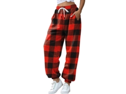 Laxiscreed Pijamas Natalinos Em Conjunto Com Colarinho Redondo E Manga Longa Para Família, Homens M