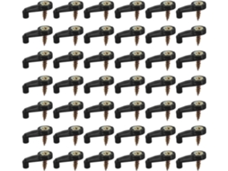 Conjunto De 120 Clipes Para Fixação Vidro, Incluindo Clipes Para Telas De Janelas E Espelhos, Na Cor Preta E De Plástico