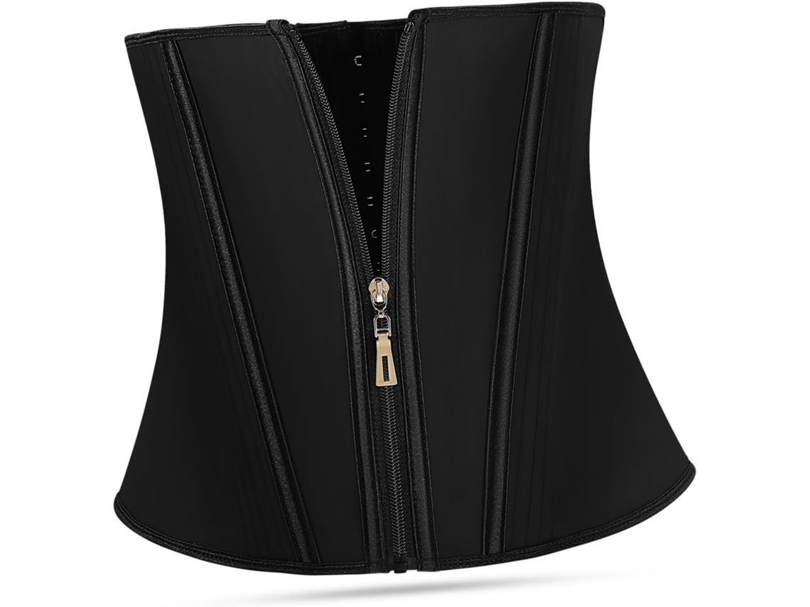 Corset Modelador Feminino Com Zíper, Tamanho Xl, Para Suporte Abdominal Plano.