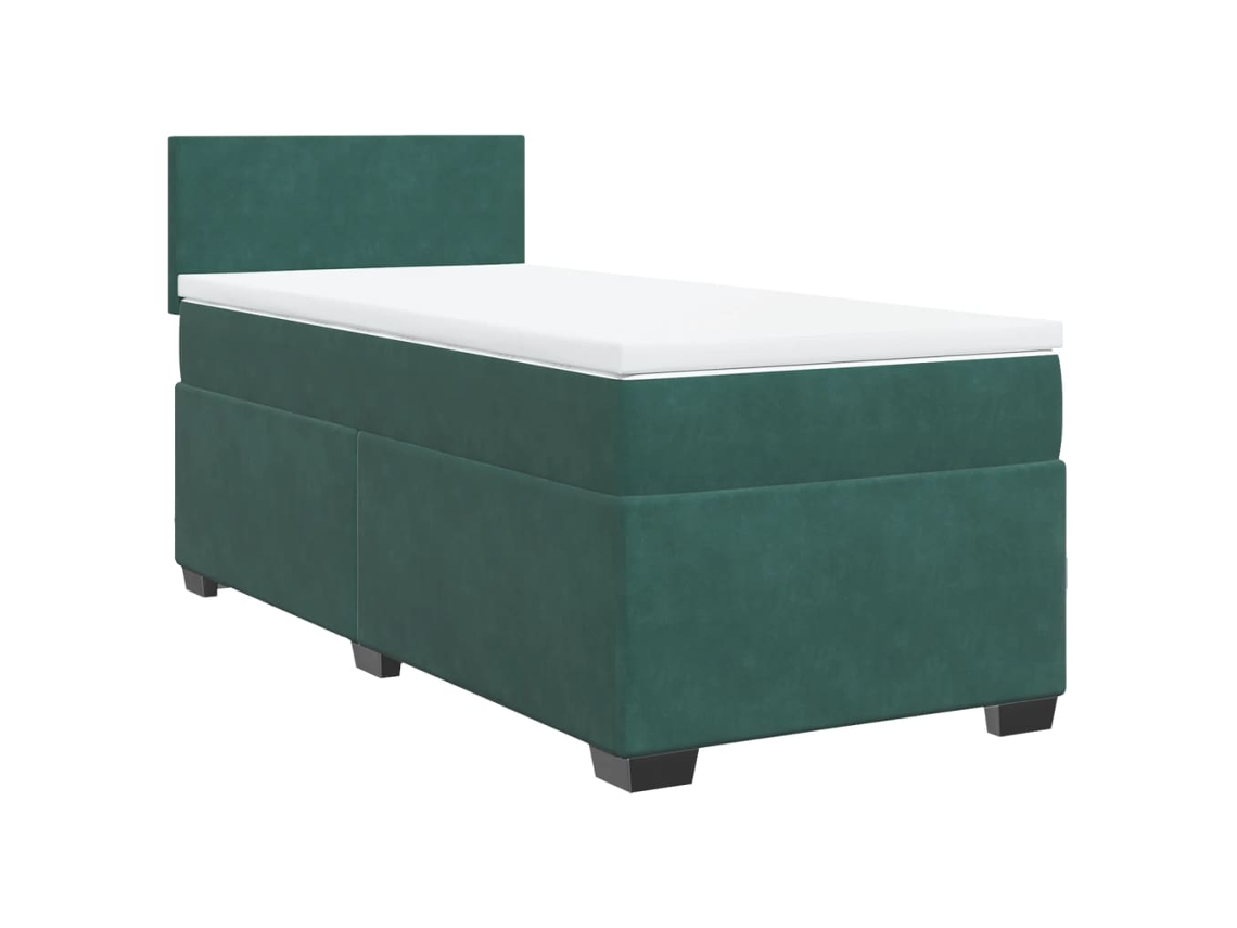 Box Spring Bed, Box Spring Beds Vidaxl Verde Veludo (100 X 200 Cm)