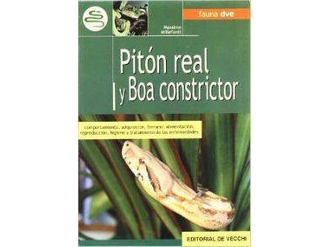Livro Pitón real y boa constrictor de Massimo Millefanti (Espanhol)