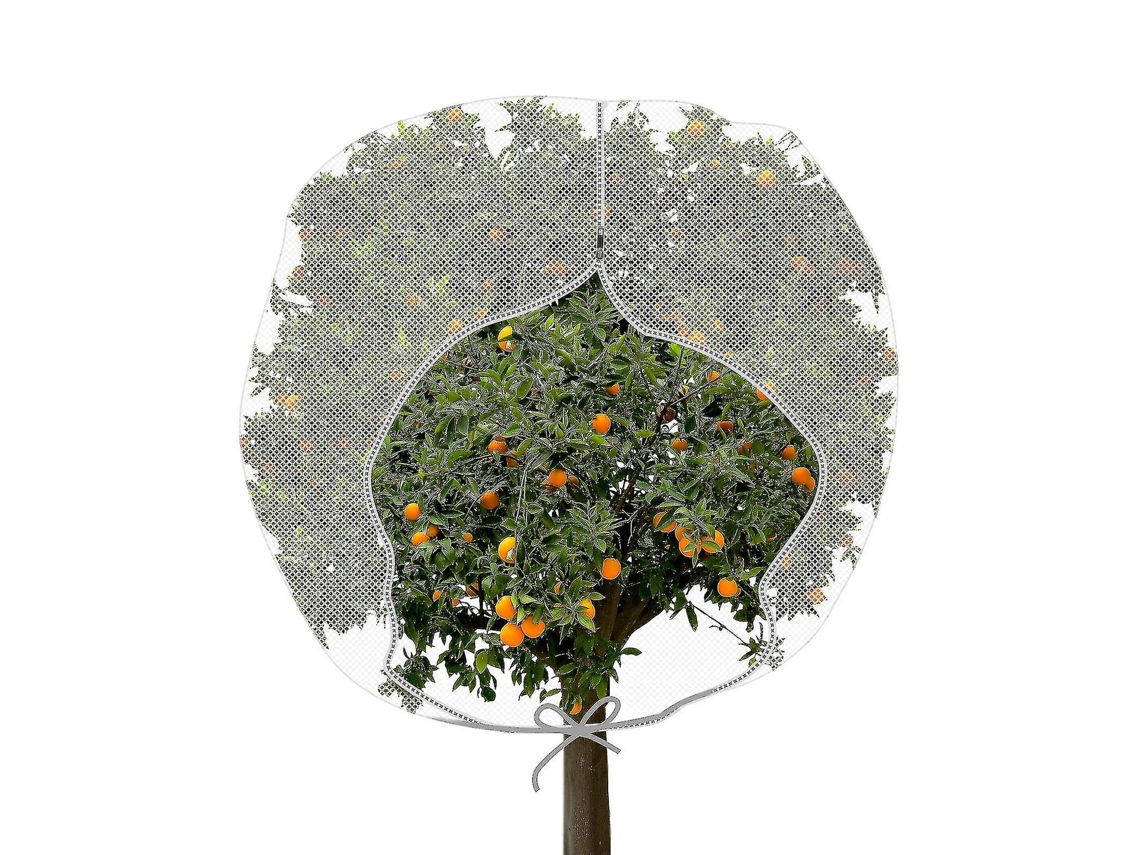 Cobertura De Rede Para Plantas Contra Insetos, Malha De Pe Resistente A Uv, Com Zíper, 72x72 Polegadas, Para Jardim
