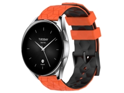Pulseira De Silicone Bicolor Com Estampa De Futebol Para Xiaomi Mi Watch S2 22mm