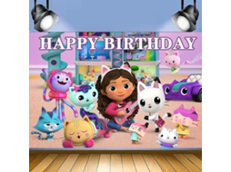 Decoração De Festa De Aniversário Gabby Dollhouse Cats, Tema Rosa, Balões, Talheres, Copos, Pratos, Kit, Decoração De Fundo, Acessórios Para Meninas E