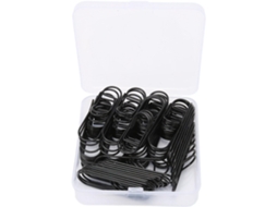 Conjunto de 66 clipes de metal para caneta, clipes de suporte para caderno de caneta, clipes de papel antiderrapantes E