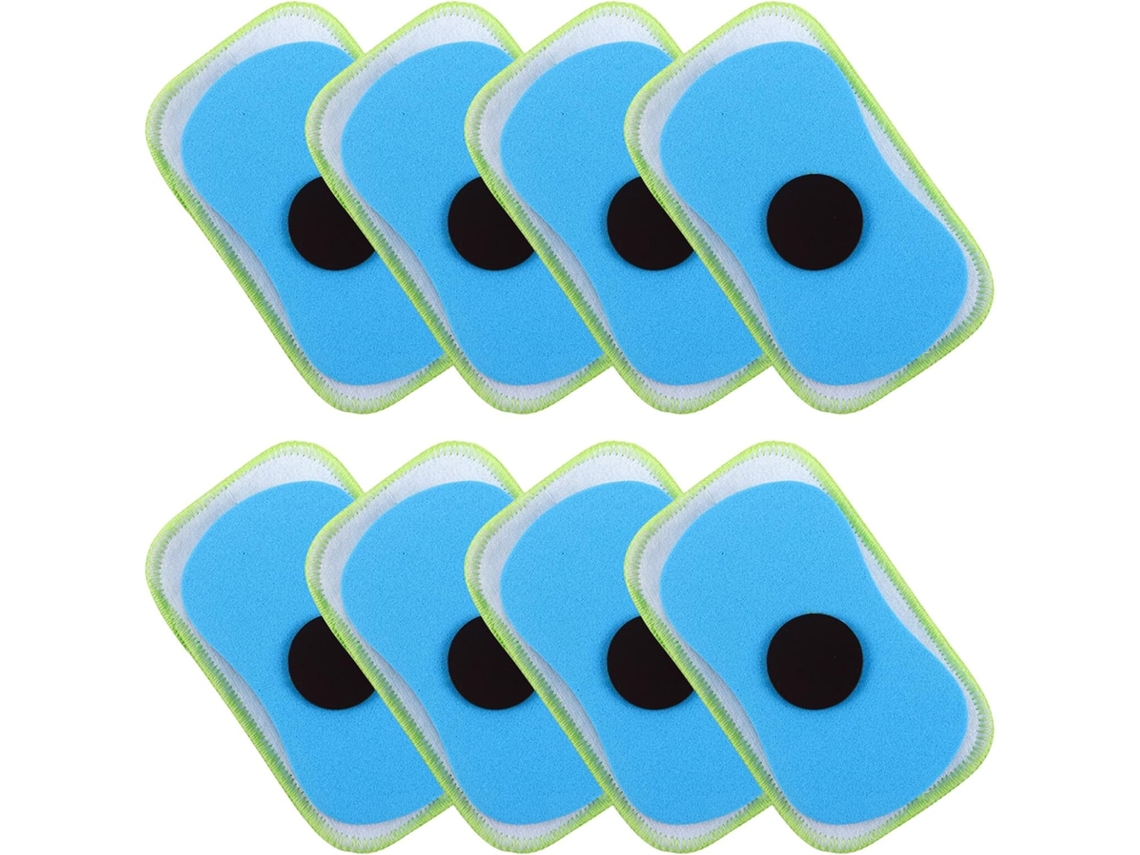 Conjunto de 8 Apagadores Magnéticos de Microfibra Laváveis para Quadros Negros e Brancos, para Escritório CHABERLU