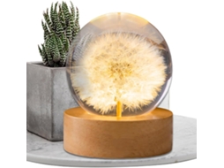 Luminária Bola De Cristal Decorativa E Criativa Para Noite