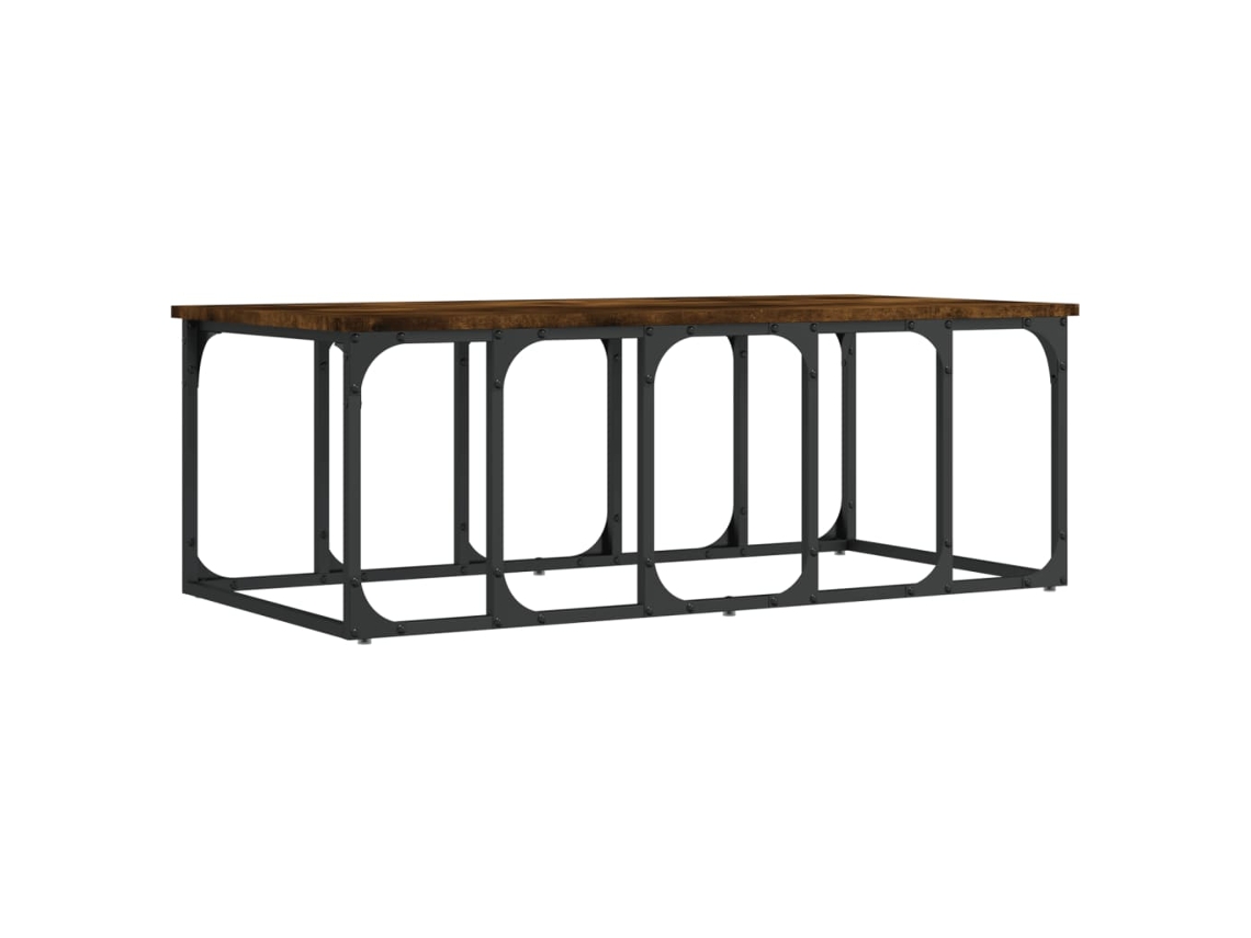 Mesa de centro MAISON EXCLUSIVE em madeira de carvalho defumado com derivados da Madeira (100x50x35,5 cm)