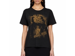 Rockinstone Halloween Vintage Myers Black Adult T-shirt Size:m