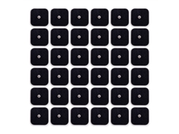 (50 Unidades, 5x5cm Pretas) Eletrodos De Contato, Almofadas De Gel Autoadesivas Tipo Botão De 5*5cm Para Emagrecimento.