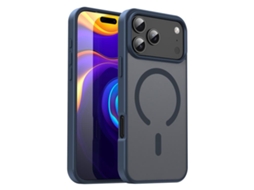 Capa Para Iphone 17 Pro Fanying Series Pc Híbrida Tpu Transparente Fosca Magsafe