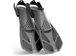Aletas De Snorkel Com Fivela Ajustável, Calcanhar Aberto, Flippers Curtos, Tamanho Viagem (l\xl)