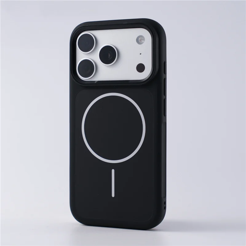 Capa Magsafe Para Iphone 15 Pro Max (preta), Com Carregamento Magnético Sem Fio E Parte Traseira Em Policarbonato Rígido Fosco.