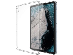 Capa de TPU transparente e flexível para Nokia T20 com bordas reforçadas e proteção à prova de choque para tablet Hengrongshen.