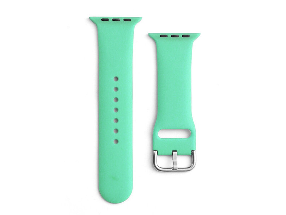 Pulseira De Silicone Para Apple Watch 2 9/se 38/40/41 Mm, Cor Menta Vayotoy