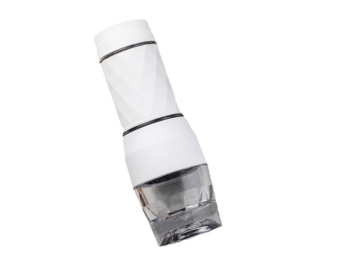 Mini cafeteira expresso portátil Yizhood, máquina de café expresso manual para viagem, preta