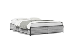 Estrutura de Cama 150x200 Cm Derivados Madeira/metal MAISON EXCLUSIVE