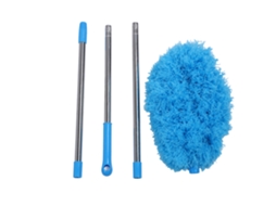 Baok - Limpador de ventilador de teto reutilizável com fibra de poliéster e hastes extensíveis, ideal para eletrodomésticos e ventiladores de teto.